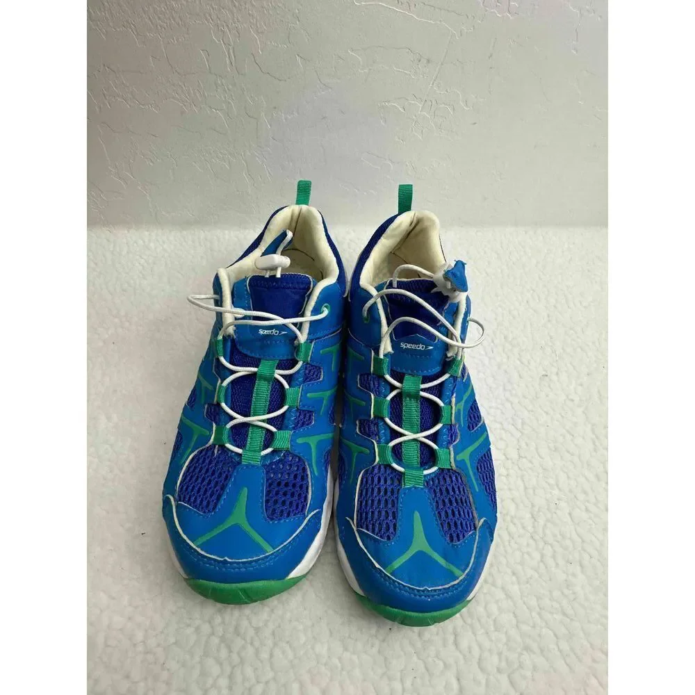 Speedo Blue Green Breathable Mesh Athletic Water Sneakers Womens‎ Size 8